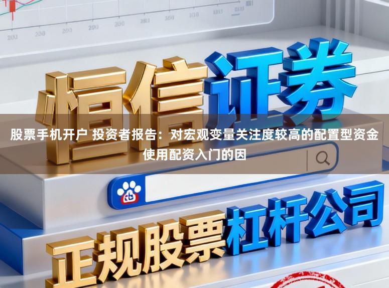 股票手机开户 投资者报告：对宏观变量关注度较高的配置型资金使用配资入门的因