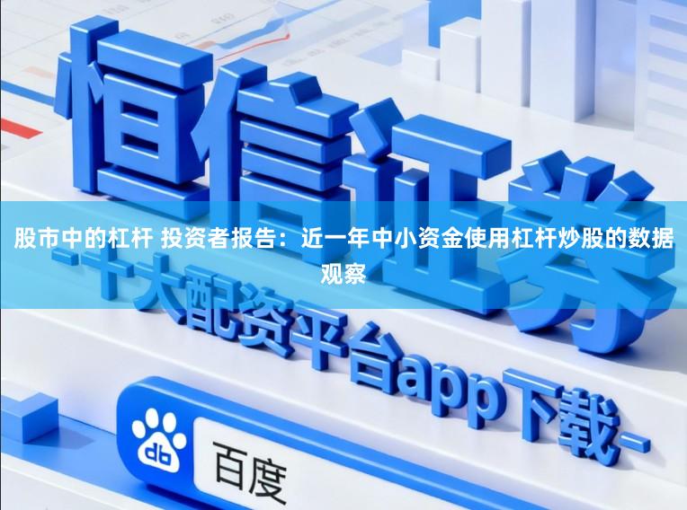 股市中的杠杆 投资者报告：近一年中小资金使用杠杆炒股的数据观察
